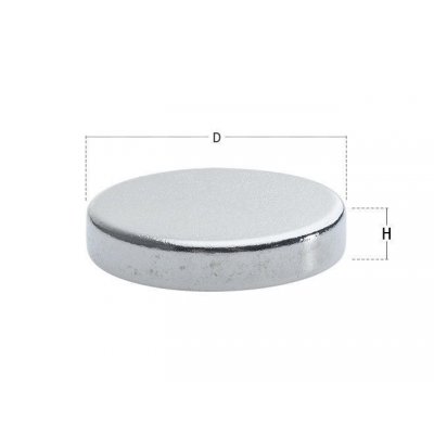 Calamita neodimio tonda mm 25 x 3 forza Kg 4,3