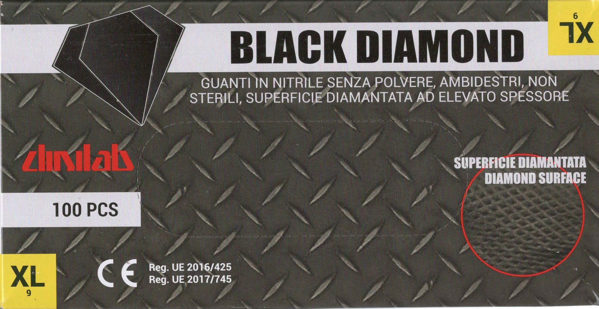 GUANTI IN NITRILE SP NERO 100 pz.