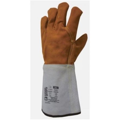 Guanto EUROWELD250 in crosta vitello per saldatura manichetta lunga