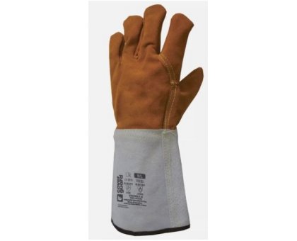 Guanto EUROWELD250 in crosta vitello per saldatura manichetta lunga