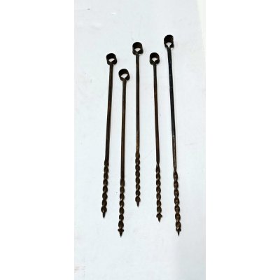 Trivella a mano ad elica per carpenteria d. mm 8 con attacco ad anello