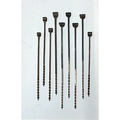 Trivella a mano ad elica per carpenteria d. mm 7 con attacco ad anello