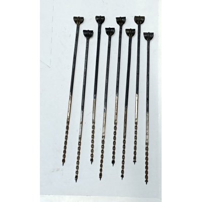 Trivella a mano ad elica per carpenteria d. mm 6 con attacco ad anello