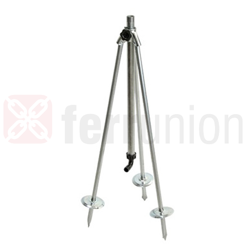 Treppiede per irrigatore ad altezza variabile con fermo filetto M 1 1/4