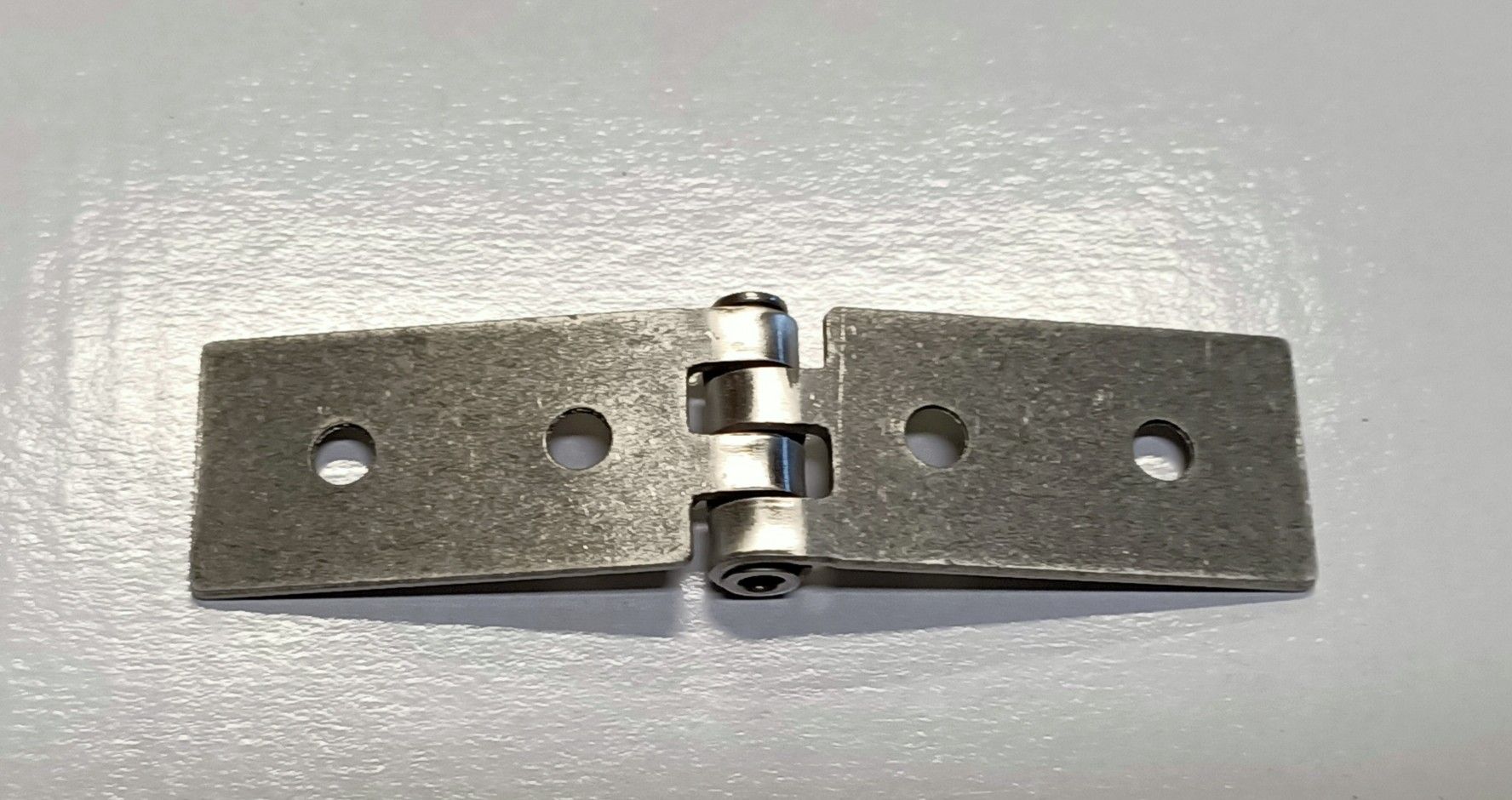 Cerniera tipo LUNGA in acciaio INOX mm  80 x 20 x 1,5