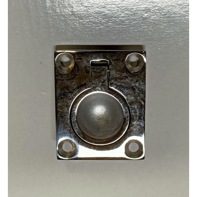 Maniglia incasso / Alzapaiolo in acciaio INOX mm 38x48