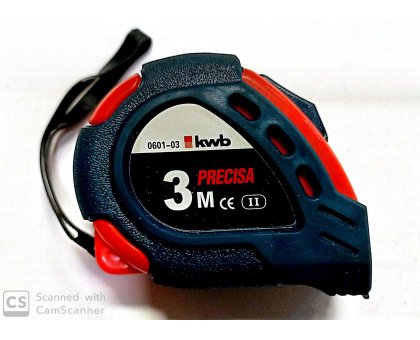 Flessometro con autostop mt 3 nastro mm 13 KWB 060103
