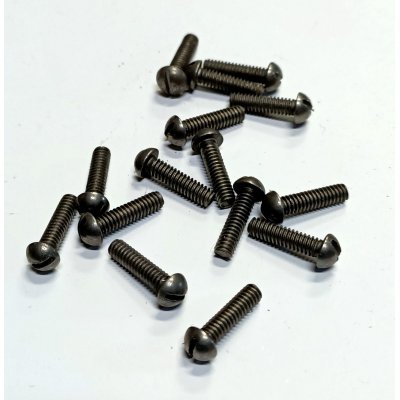 Vite testa bombata taglio cacciavite 1/8' x 12 mm Withworth