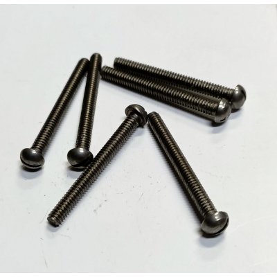 Vite testa bombata taglio cacciavite 1/8' x 30 mm Withworth