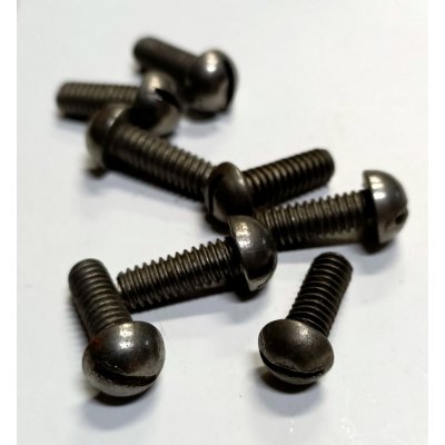 Vite testa bombata taglio cacciavite 7/32' x 15 mm Withworth