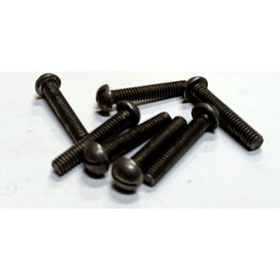 Vite testa bombata taglio cacciavite 7/32' x 30 mm Withworth