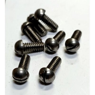 Vite testa bombata taglio cacciavite 1/4' x 15 mm Withworth