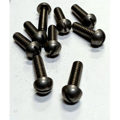 Vite testa bombata taglio cacciavite 1/4' x 20 mm Withworth