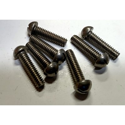 Vite testa bombata taglio cacciavite 1/4' x 25 mm Withworth