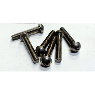 Vite testa bombata taglio cacciavite 1/4' x 35 mm Withworth