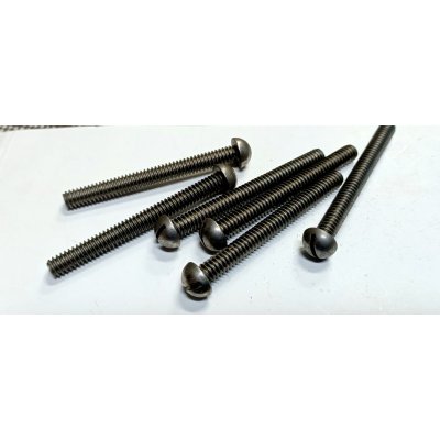 Vite testa bombata taglio cacciavite 1/4' x 60 mm Withworth