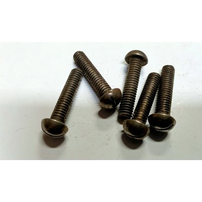 Vite testa bombata taglio cacciavite 5/16' x 35 mm Withworth