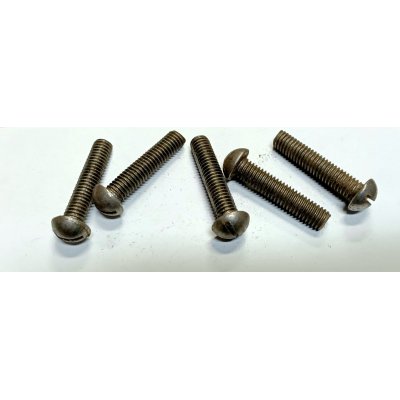 Vite testa bombata taglio cacciavite 3/8' x 45 mm Withworth