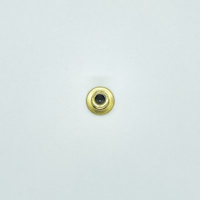 Dado cieco acciaio ottonato testa piana M6 mm15x12x9