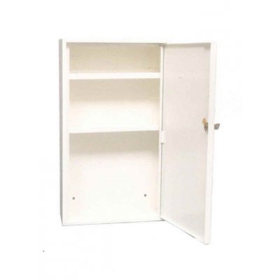 Armadietto metallico portamedicinali serie SICURA mm 300x500x120 con 2 ripiani