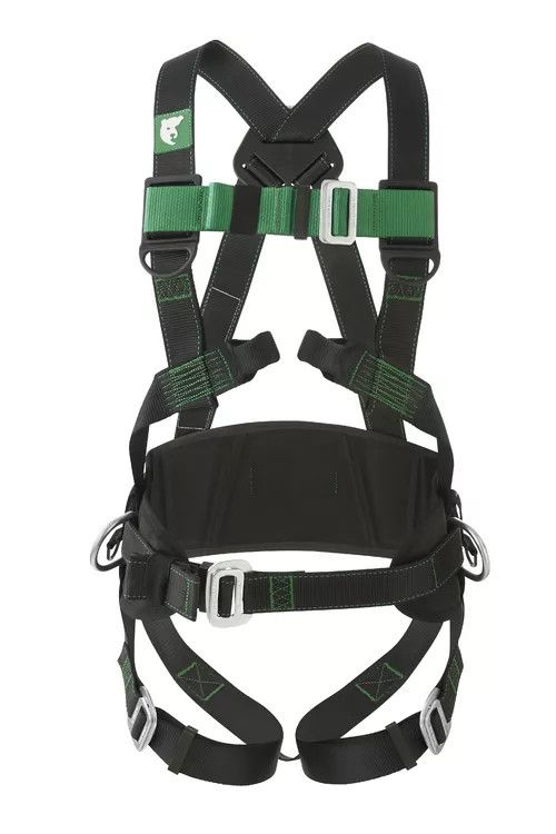 Imbracatura anticaduta con punto di attacco dorsale e sternale + cintura di posizionamento