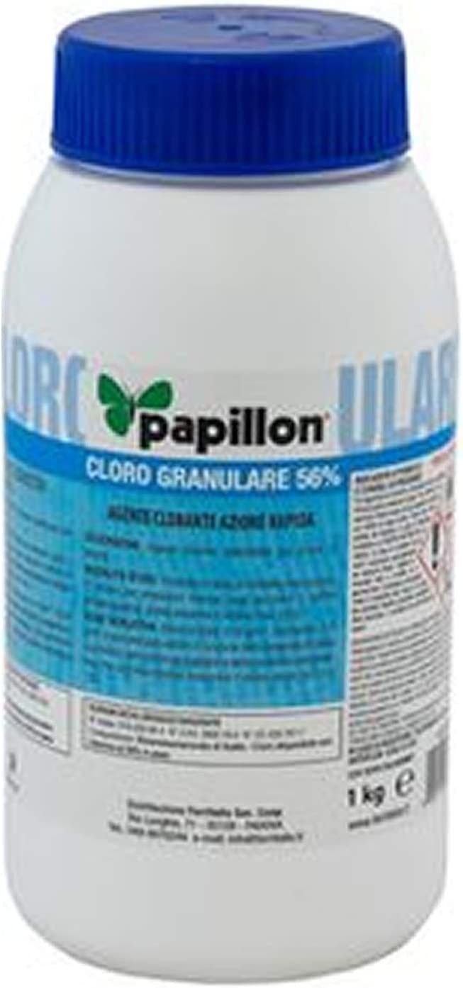 Cloro granulare 56% per piscine conf. Kg 1 PAPILLON