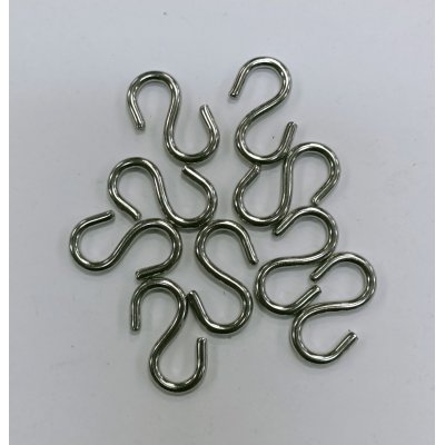 Gancio ad ESSE accaio inox A4 mm 3 simmetrico