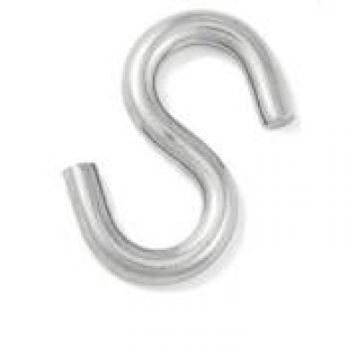 Gancio ad ESSE accaio inox A4 mm 4 simmetrico