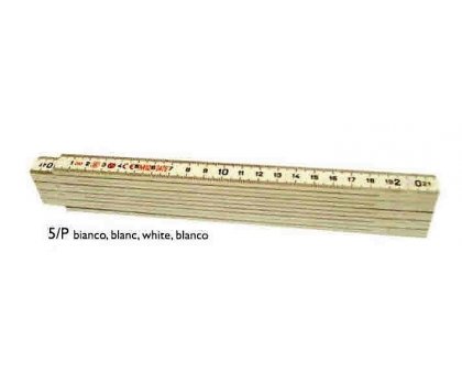 Doppiometro in Plastica Bianco 10 stecche cm 20 VOLA
