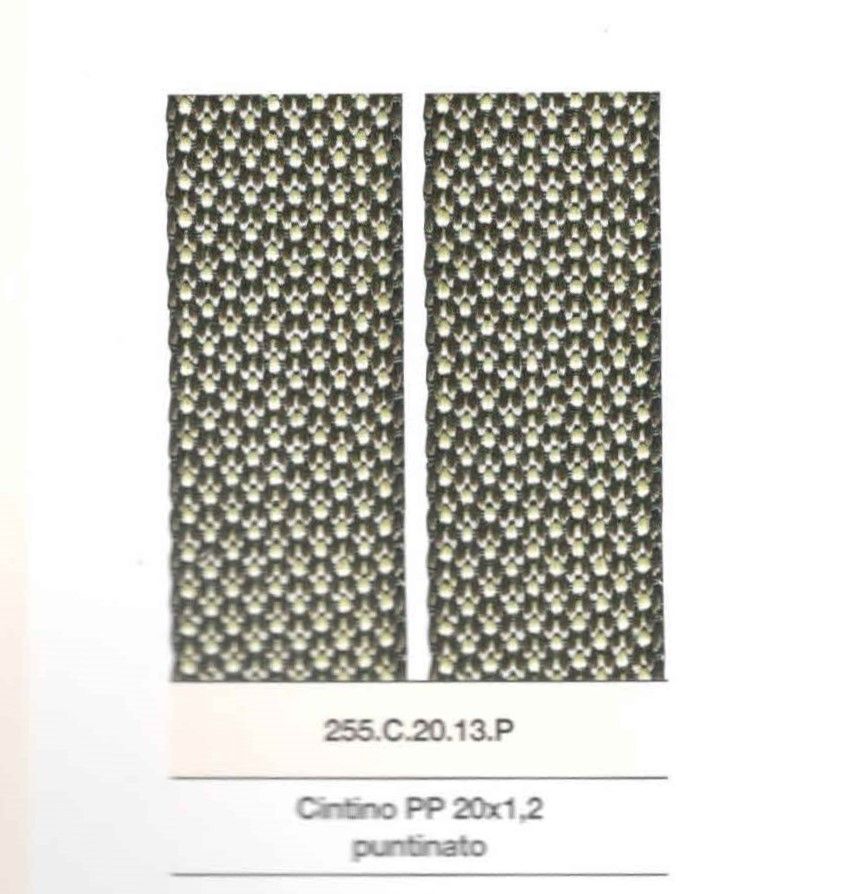 Cintino per tapparelle in PP Testa Moro Puntinato 20 x 1,2 prezzo al metro