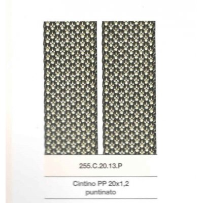 Cintino per tapparelle in PP Testa Moro Puntinato 20 x 1,2 prezzo al metro