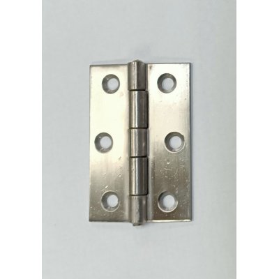 Cerniera pesante INOX mm 75 x 50 x 2,0 spina levare