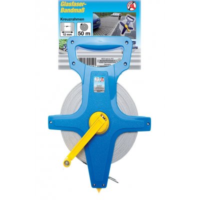 Rotella metrica nastro fibra telaio a croce mt 50 BGS2159