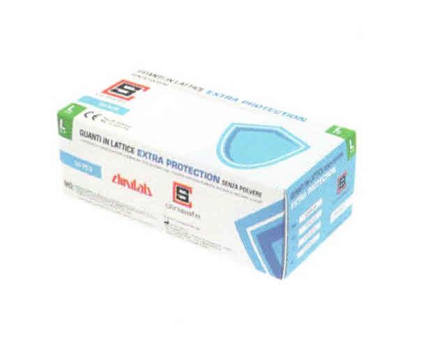 Guanti monouso in lattice conf pz 50 EXTRA PROTECTION Clinisafe