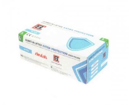 Guanti monouso in lattice conf pz 50 EXTRA PROTECTION Clinisafe