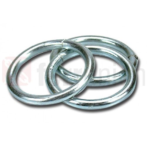 Anello ferro zincato mm  80 filo mm 8,0 saldato