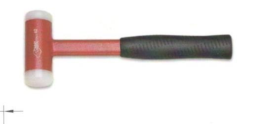 Mazzuola antirimbalzo con battenti intercambiabili Ø 40 mm