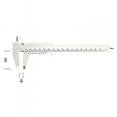 Calibro ventesimale in plastica mm 150 METRICA