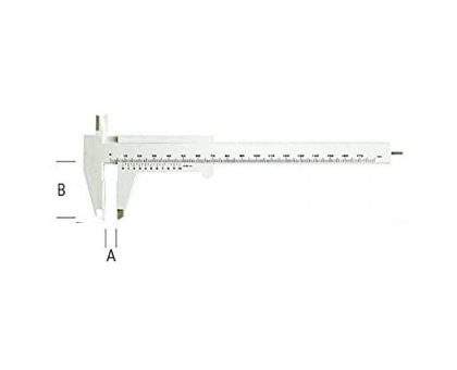Calibro ventesimale in plastica mm 150 METRICA