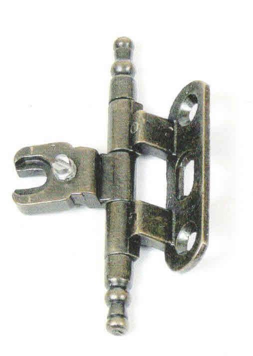 Cerniera per porte in battuta bronzata senza premontaggio