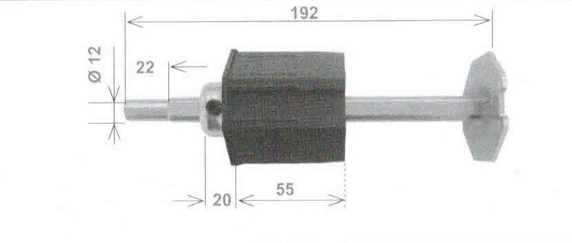 Calotta registrabile in plastica per rulli ottagonali mm 60