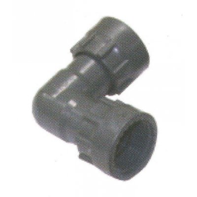 Raccordo per collettore a GOMITO 1' F x 1' F in PVC Rain