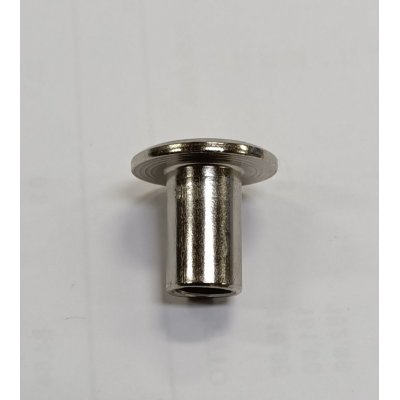 Dado cieco acciaio nichelato cilindrico filetto mm 8 testa piana larga con incasso esagonale