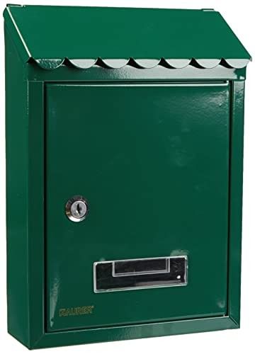 Cassetta per posta in acciaio VERDE tipo medio mm 300x201x68