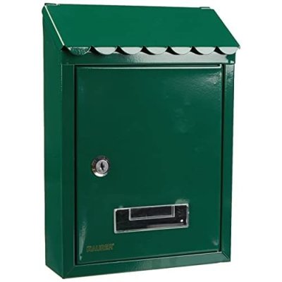 Cassetta per posta in acciaio VERDE tipo medio mm 300x201x68