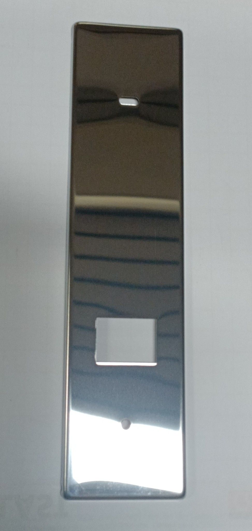 Placca per avvolgitore UNI interasse mm 157 in acciaio INOX