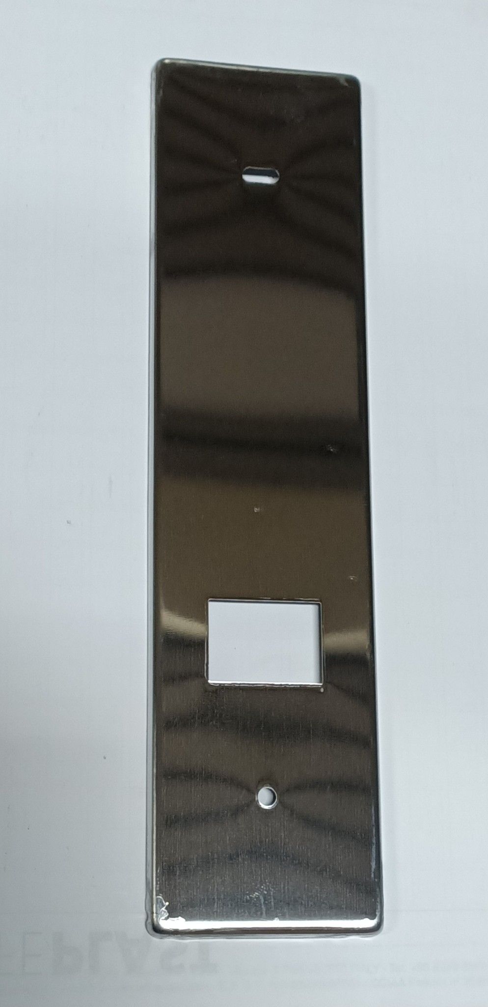 Placca per avvolgitore UNI interasse mm 165 in acciaio INOX