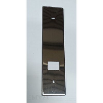 Placca per avvolgitore UNI interasse mm 165 in acciaio INOX