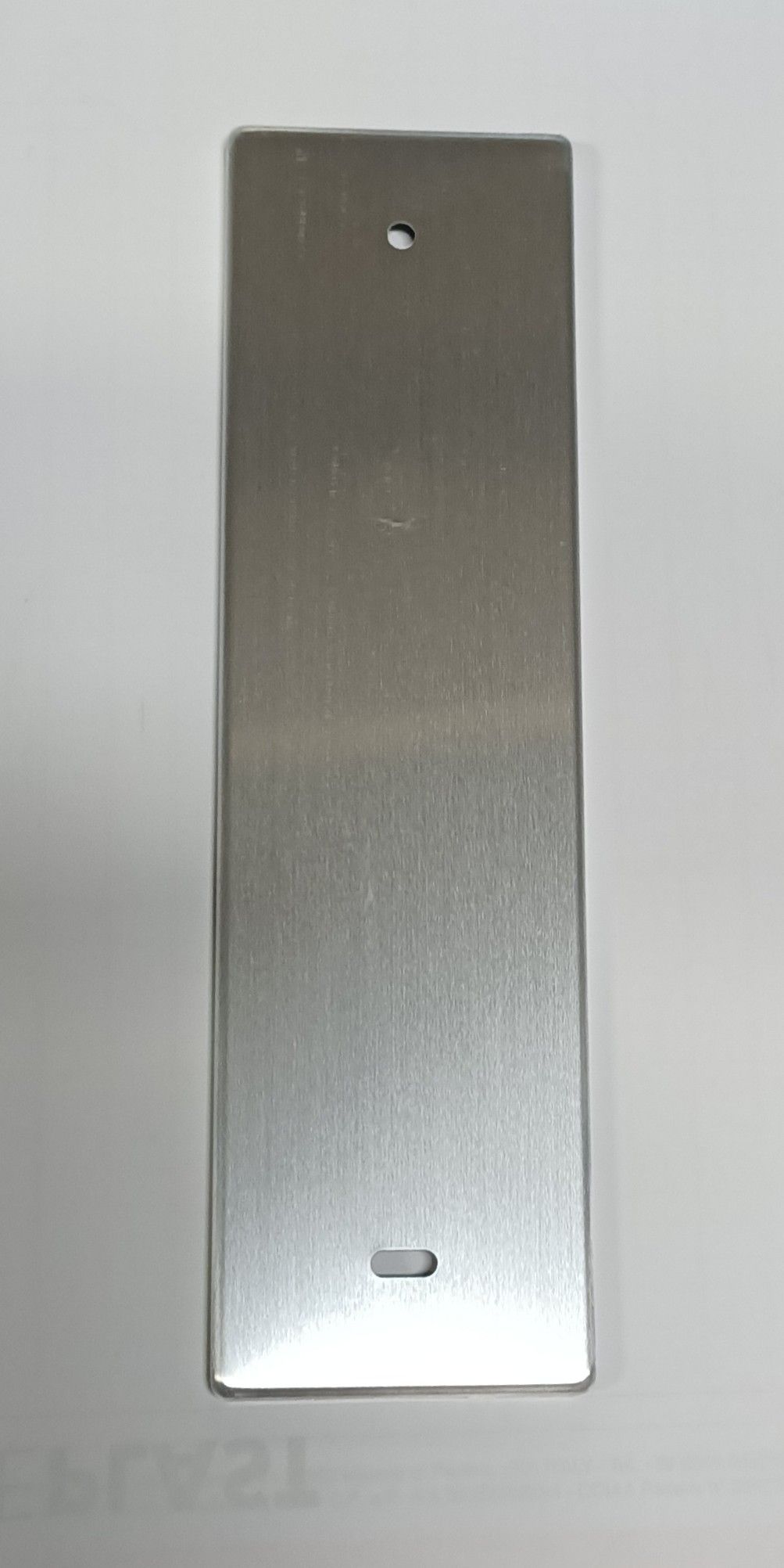 Placca per avvolgitore ZENITH cieca interasse mm 165 in alluminio argento