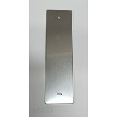 Placca per avvolgitore ZENITH cieca interasse mm 165 in alluminio argento